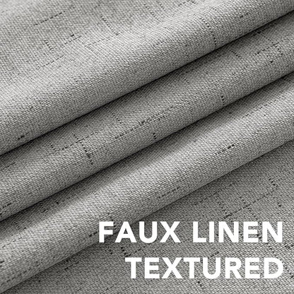 H.VERSAILTEX Linen Curtains 100% Blackout Curtains - Image 4