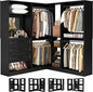 Unikito Closet System with Drawers，86”Modular Corner Closet Organizer System by Unikito