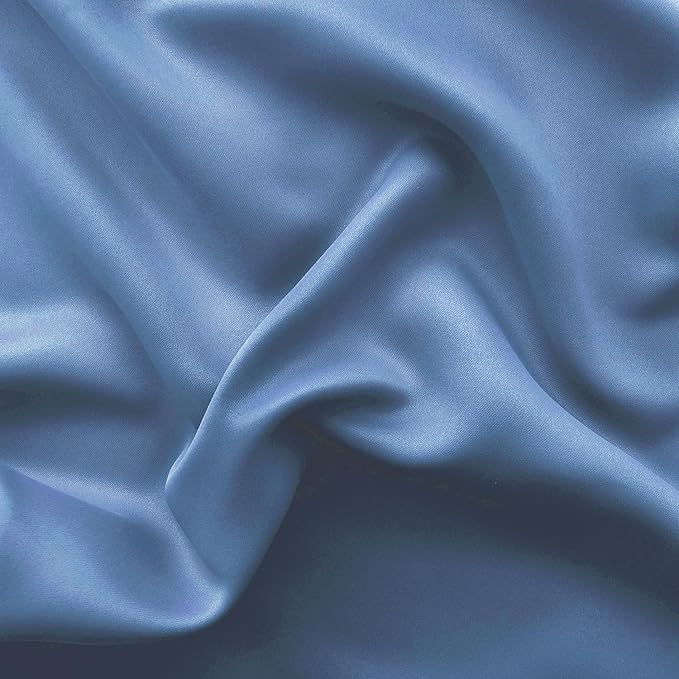 DWCN Dusty Blue Blackout Curtains - Image 4