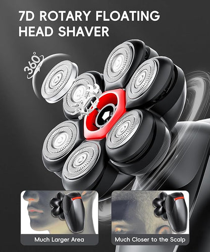 MALEGEBAZ Head Shaver for Bald Men：IPX8 Waterproof 7D Magnetic Electric Head - Image 3