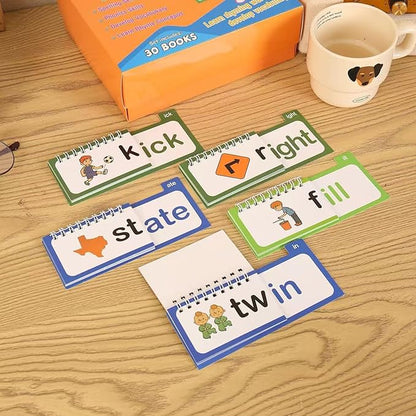 30 Read and Rhyme Flip Books Claritydream Flip Books ABC Vocabulary Flash Cards - Image 4
