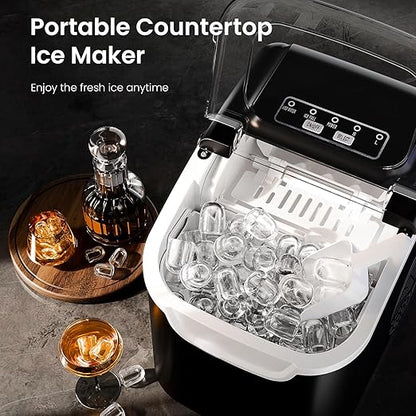 Antarctic Star Pro-Grade Countertop Ice Maker, 8 Cubes in 6 Mins, Self-Cleaning - Image 2