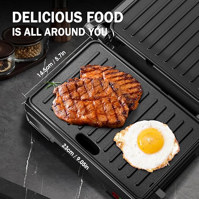Panini Press Grill & Sandwich Maker - Image 4