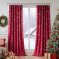 FMFUNCTEX Red Christmas Velvet Blackout Curtains by Fmfunctex
