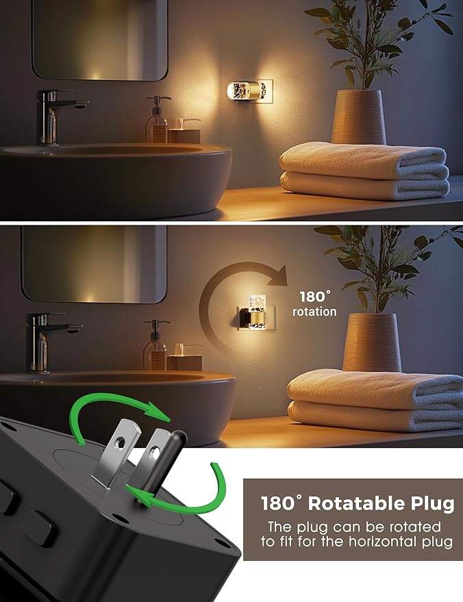 Night Lights Plug into Wall, Color Changing Night Light - Image 2