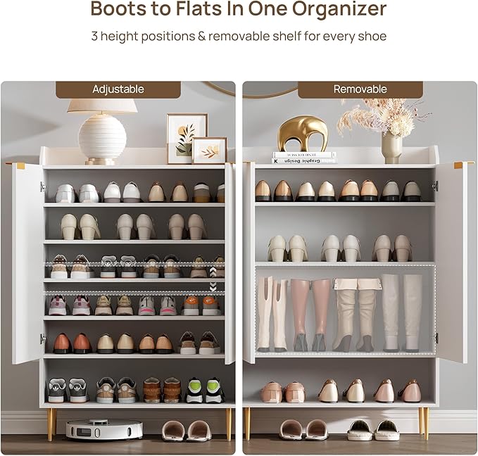 SICOTAS Fluted Shoe Cabinet - Image 4