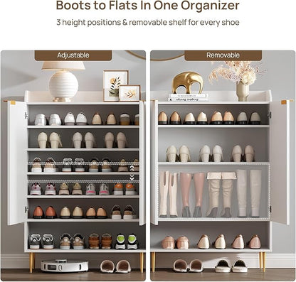 SICOTAS Fluted Shoe Cabinet - Image 4