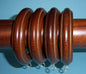 Wood Trends Rings for 2" Pole (4 each) (Coffee)