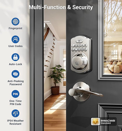 Veise Fingerprint Door Lock - Image 4
