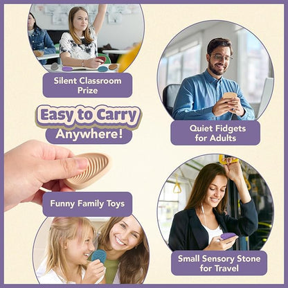 Fidget Toys Adults Sensory Stone: 8 Pack Texture Worry Stone - Image 6