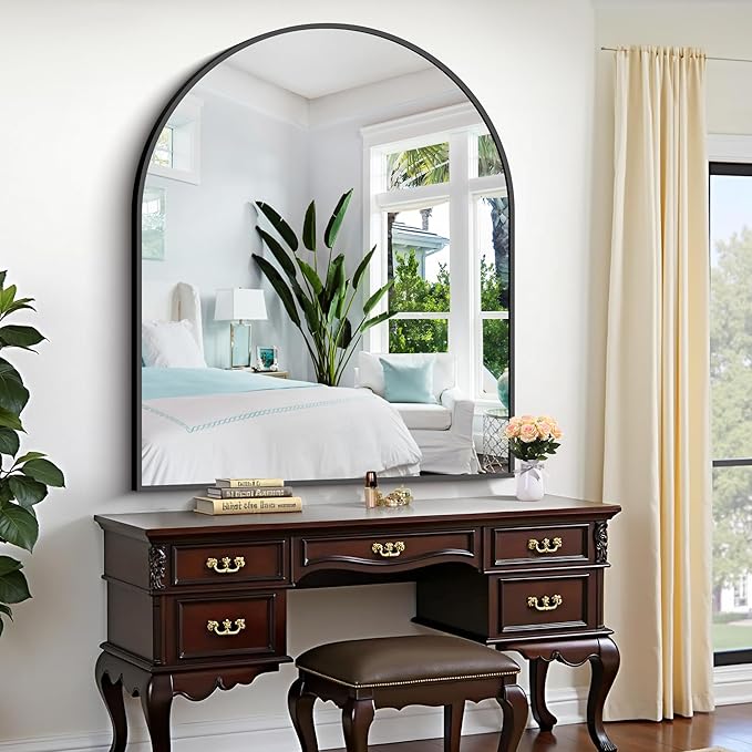 CIRCUMI Arched Wall Mirror, Metal Frame, Large Size - Image 6