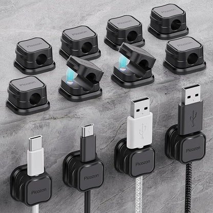 12 Pack Magnetic Cable Clip Organizer Cord Holder, Picozon Adhesive Cable by Picozon