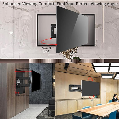 HILLPORT 86 98 TV Wall Mount 55-100 inch Full Motion Bracket Large Screen Led - Image 4