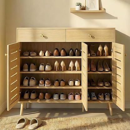 47" Shoe Storage Cabinet with Drawers by RIHHA