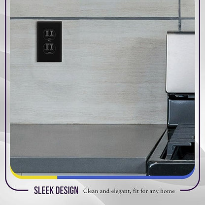 ENERLITES Duplex Receptacle Outlet Wall Plate, Size 1-Gang 4.50" x 2.76" - Image 7