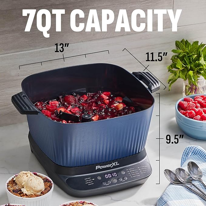 STIRMAX™ Midnight Blue 7.5 Quart Digital Multi-Cooker - Image 6