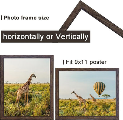 TKYGU 9 x 11 Picture Frame Set of 3, Poster Photo frame, Horizontal and - Image 2
