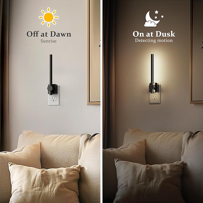 JandCase Night Lights Plug into Wall, 0-200LM Dimmable LED Nightlights - Image 3