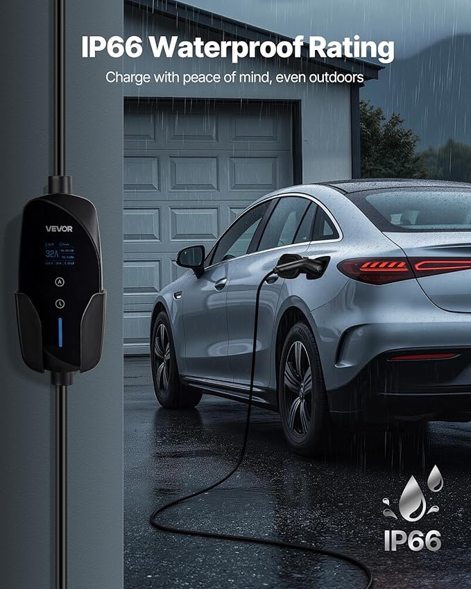VEVOR Level 2 EV Charger, 32 Amp Adjustable Current, 240V Electric Vehicle - Image 7