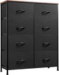 WLIVE Tall Fabric Dresser with 8 Drawers, Storage Tower with Fabric Bins by WLIVE