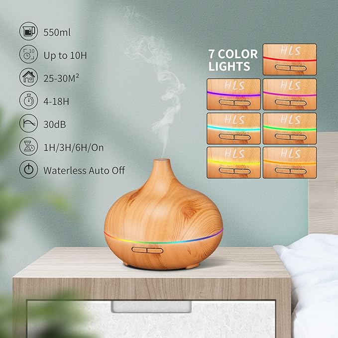 HLS Aroma Diffusers for Essential Oils Large Room - Image 2