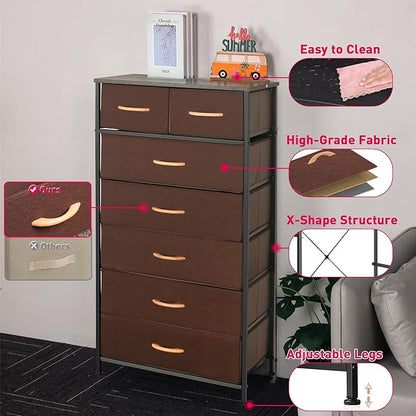 Mifuro Tall Dresser for Bedroom, Vertical Storage Organizer Tower - Image 8