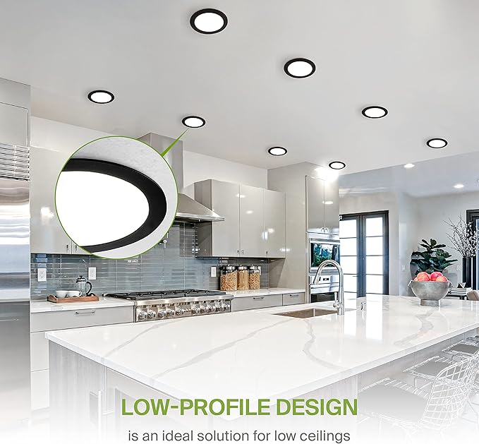 ASD 1 Pack 8 Inch LED Recessed Light 20W, 5 CCT 2700K-5000K CRI90+, IC Rated - Image 4