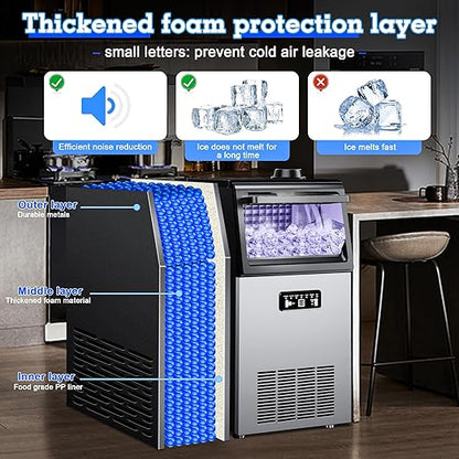 Ice Maker Commercial Ice Maker Machine 100LBS/24H - Image 6