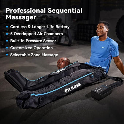 FIT KING Cordless Recovery System, Professional Air Compression Massager - Image 4