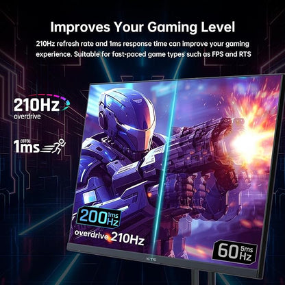 KTC 27 Inch QHD Gaming Monitor, 2K 200Hz Up to 210Hz 1ms Fast IPS Computer - Image 2