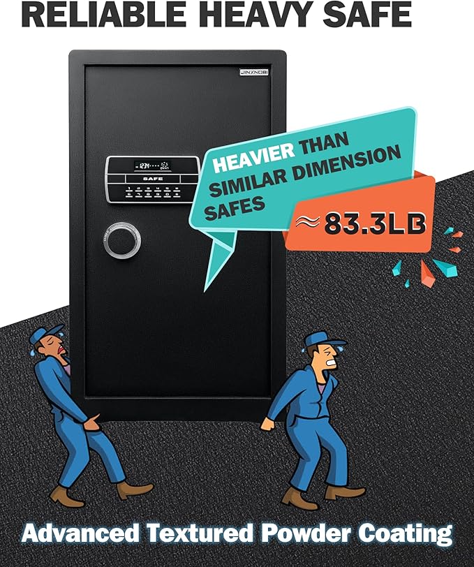 Extra Large Safe Box with Big Fireproof Waterproof Document Bag, 6.05 Cubic - Image 6