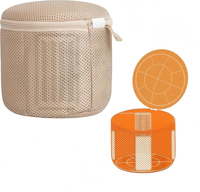 Bra Washing Bag with Anti-Deformation Structure and Fixed Hand-Wash Board by Unknown