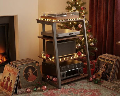 FITUEYES Design 4-Tier AV Media Stand Corner Shelf - Image 2
