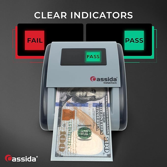 Cassida InstaCheck Small Footprint, Magnetic and Ultraviolet Sensors, Compact - Image 5