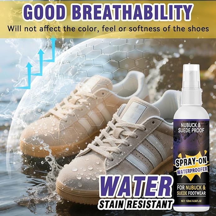 Shoe Protector Spray, Shoe Waterproof Spray, Waterproof & Stain Repellent - Image 3