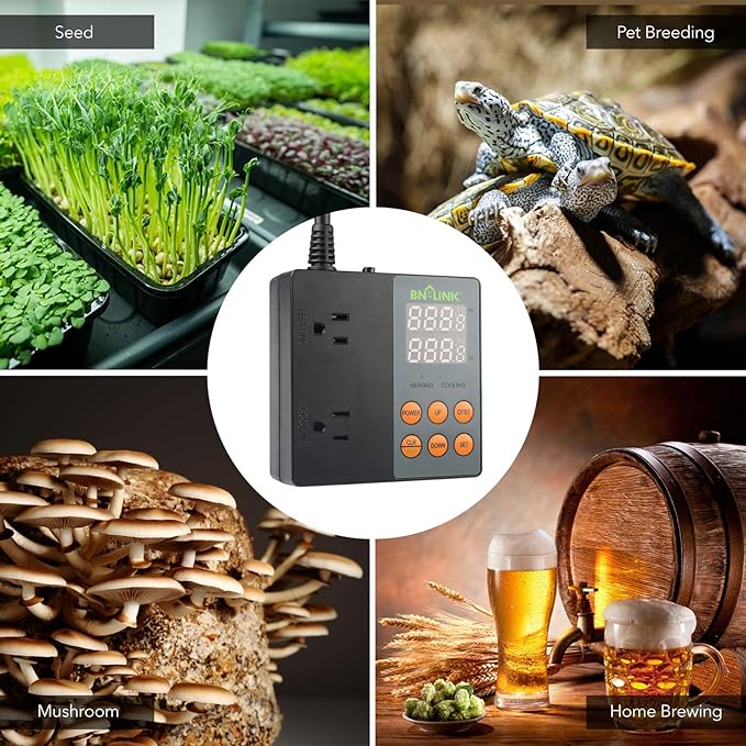 BN-LINK Smart WiFi Digital Temperature Controller Heating Cooling, Works - Image 8