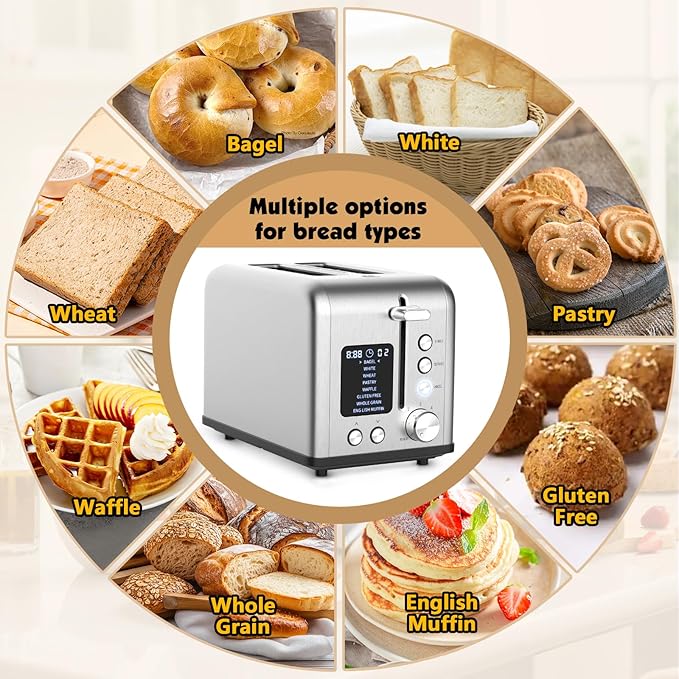 2-Slice Bagel Toaster Stainless Steel - Image 4