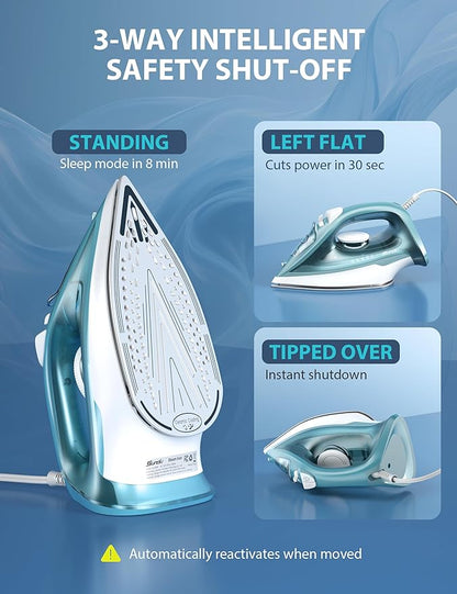 Steam Iron for Clothes - 1500W Iron - Image 5
