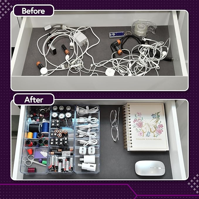 Set of 3 Cable Organizer Box W/Labels - Image 6