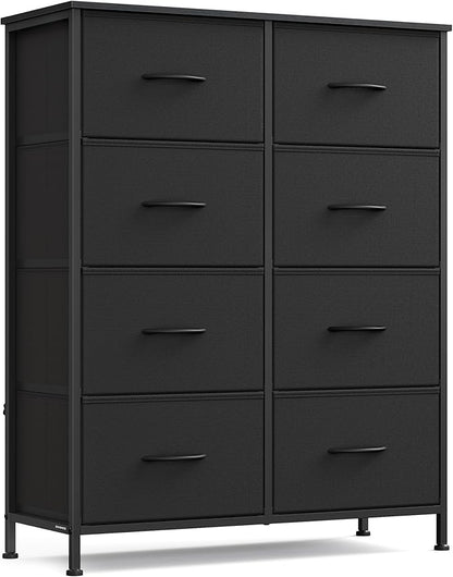 SONGMICS Dresser for Bedroom, Chest of Drawers, 8 Non-Woven Fabric Drawers by SONGMICSbySONGMICSHOME