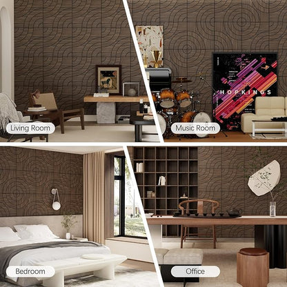 ARMURO 4 Packs Acoustic Wall Panels - Image 8