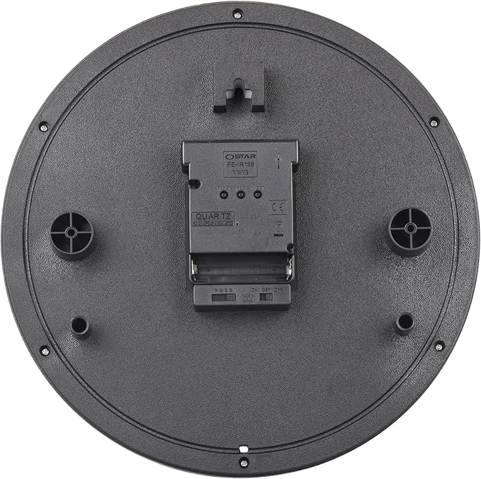 Atomic Wall Clock，US Auto Calibration Time 10 Inch Round Clock, Battery Operated - Image 5