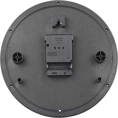 Atomic Wall Clock，US Auto Calibration Time 10 Inch Round Clock, Battery Operated - Image 5