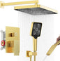 Iriber Gold Shower System Wall Mount by Iriber