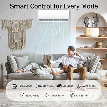 12000 BTU Mini Split Air Conditioner & Heater 19 SEER2 115V Energy Efficient - Image 2