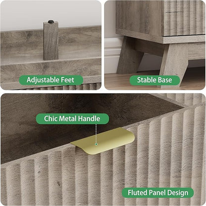 Xixini Fluted Dresser for Bedroom - Image 6
