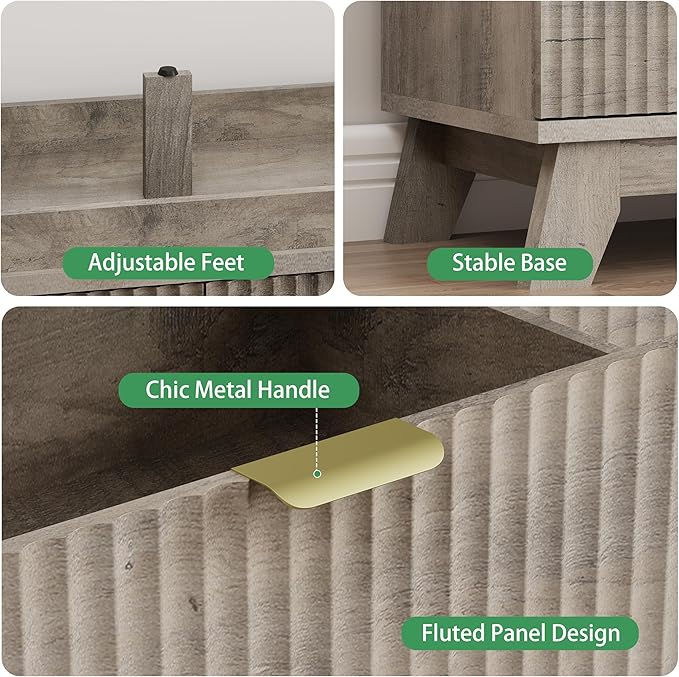 Fluted Dresser for Bedroom - Image 6