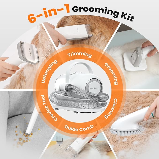 Neakasa P1 Pro Pet Grooming Kit & Vacuum Suction 99% Pet Hair, Professional - Image 2