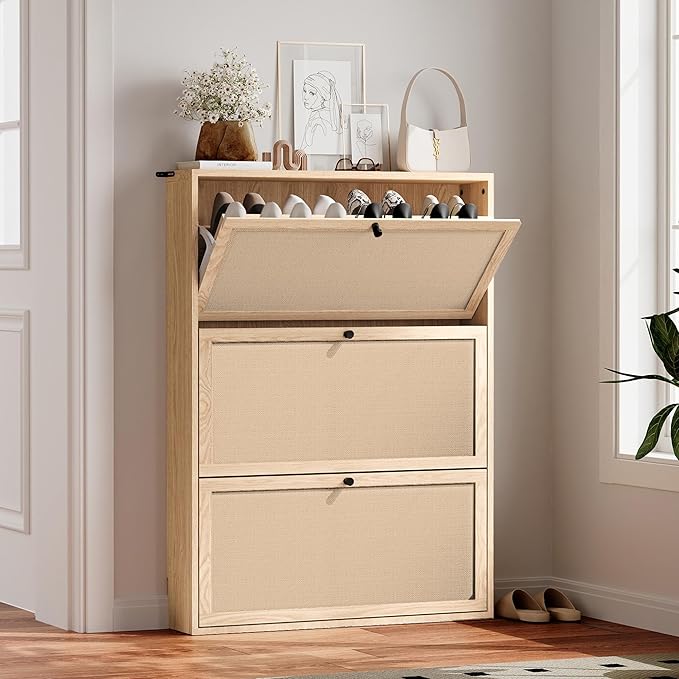 AVZEAR Narrow Shoe Storage Cabinet by AVZEAR