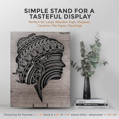 TR-LIFE Plate Stands/Holder for Display, 8 Inch, Metal Frame for Picture - Image 4